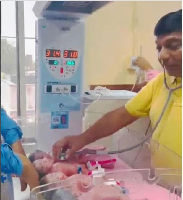 Woman gave birth to 4 children at once, created a ruckus in MP Hospital