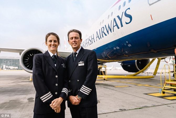 ब्रिटिश एयरवेज के पिता-बेटी पायलट टीम ने अंतिम बार भरी उड़ान