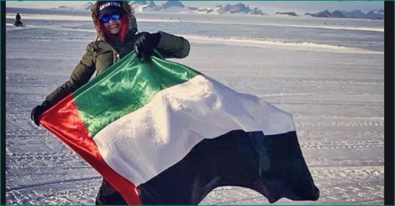 UAE Woman Sets Record Travelling across all seven continents in just three days in 3 days