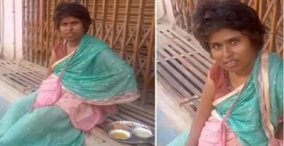People were surprised to hear English of begging woman