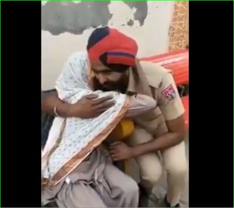 This emotional video of a policeman is becoming fiercely viral