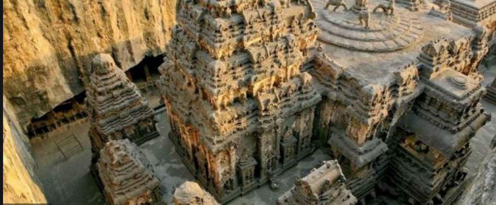 18 साल में 40 हजार टन वजनी पत्थरों को काटकर बनाया गया ये मंद‍िर