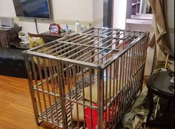 कुत्‍ते के पिंजड़े में 20 दिन तक कैद रही महिला, चौकाने वाला मामला