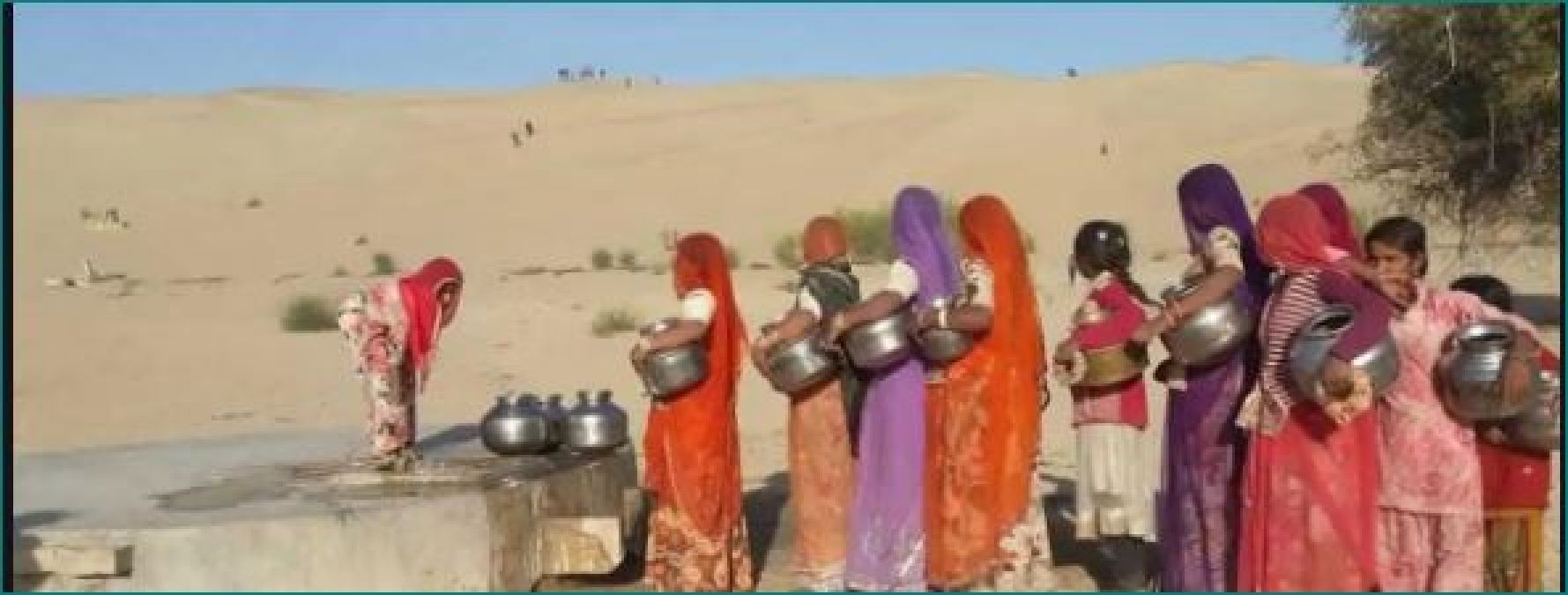 People keep water locked in this village