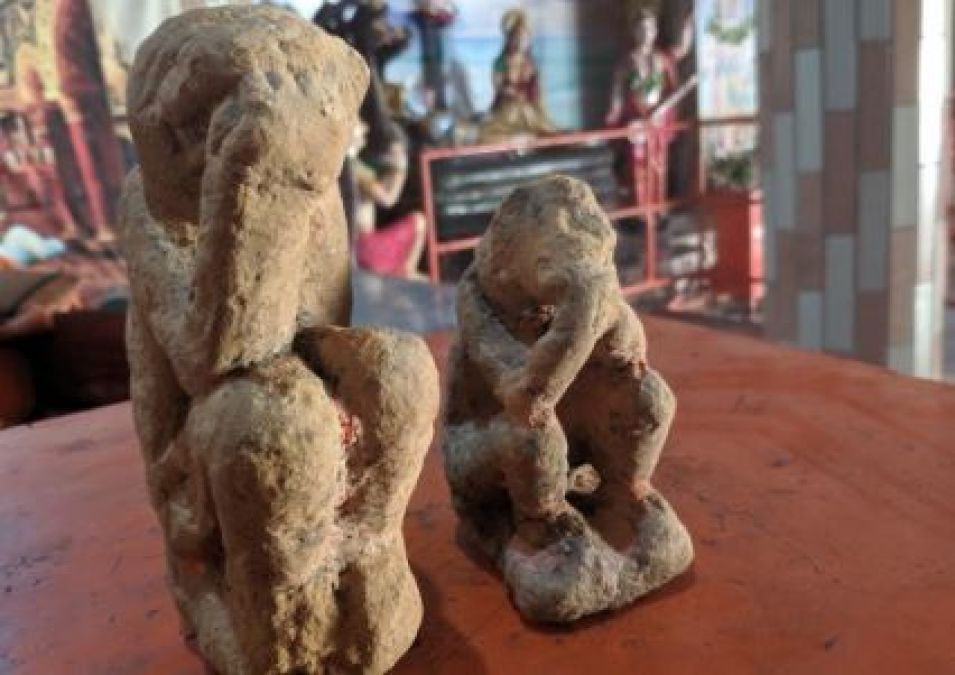 Thousand-year-old idols of Lord Hanuman found during an excavation in Pakistan
