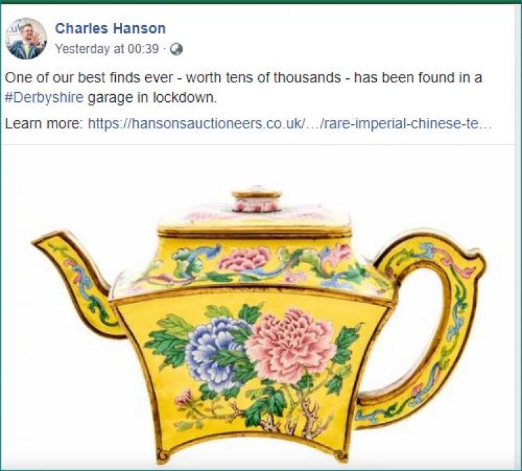 Young man found a teapot worth Rs 95 lakh during cleaning home in lockdown