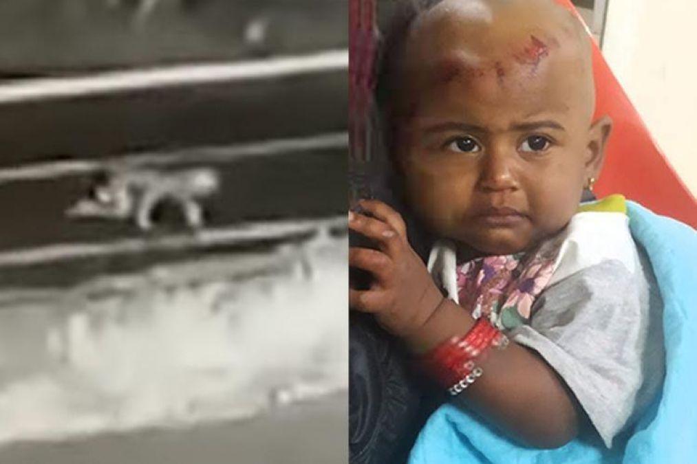 Video : चलती कार से गिरी 1 साल की बच्ची और सो रहा था परिवार..