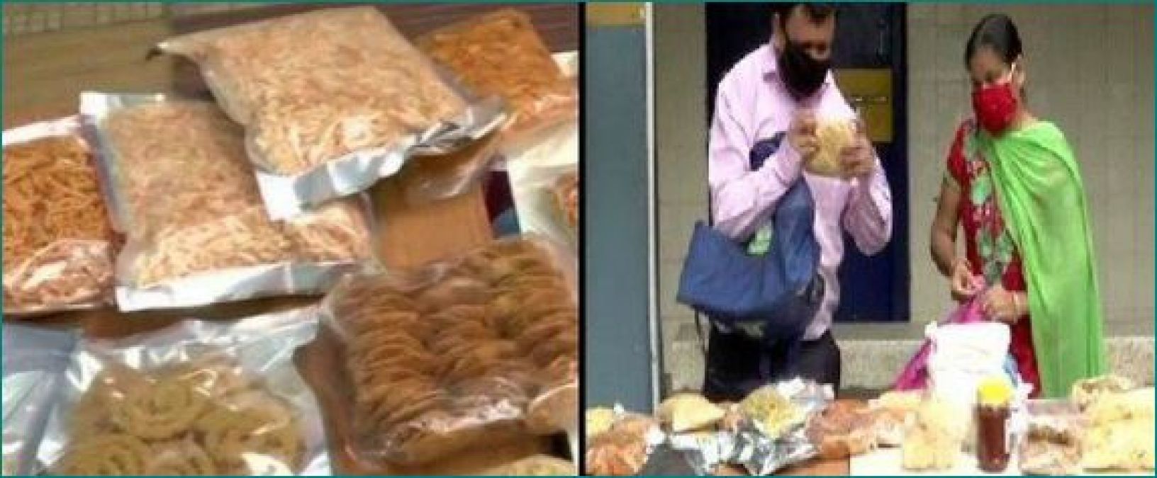 Specially abled man after losing job during lockdown started selling Gujarati snacks