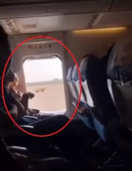 Watch: Woman opens plane's emergency gates for fresh air, what happened next made the video viral