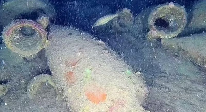 Debris of 2200-year-old ship found 302 feet down in sea, ancient jars of wine also recovered
