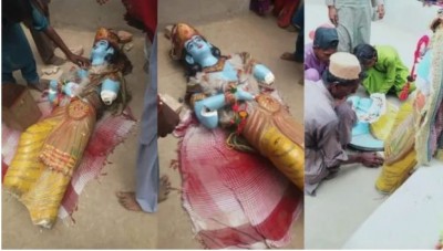 Hindus celebrating 'Janmashtami' were attacked by mobs, broken both temples and idols