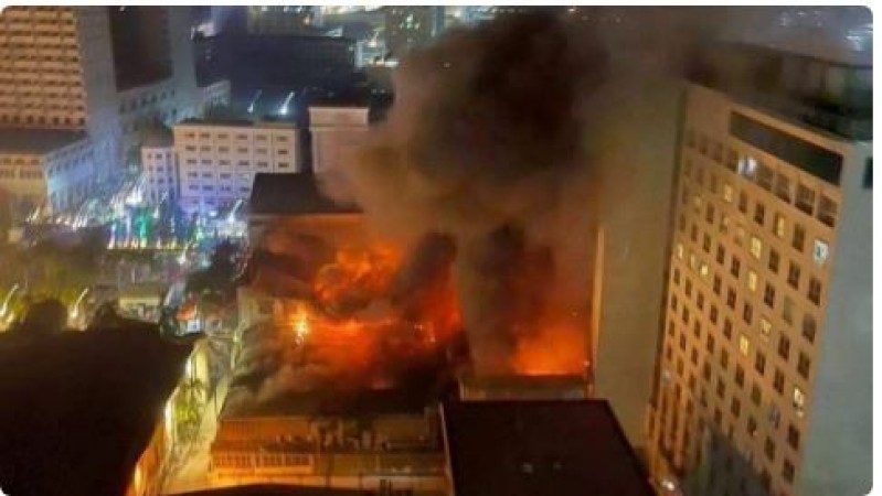 कंबोडिया: ग्रांड डायमंड होटल में लगी भीषण आग, 10 की मौत, 30 घायल