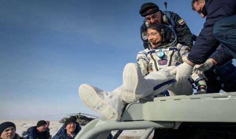 Christina Koch returns safely after spending a record 328 days in space