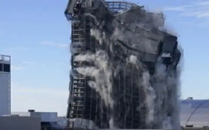 President Trump Plaza hotel and casino blew up with dynamite