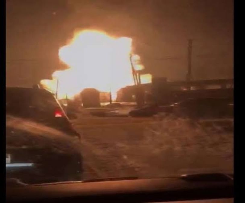 रूस में शक्तिशाली विस्फोट, सोशल मीडिया पर वायरल हो रहा वीडियो