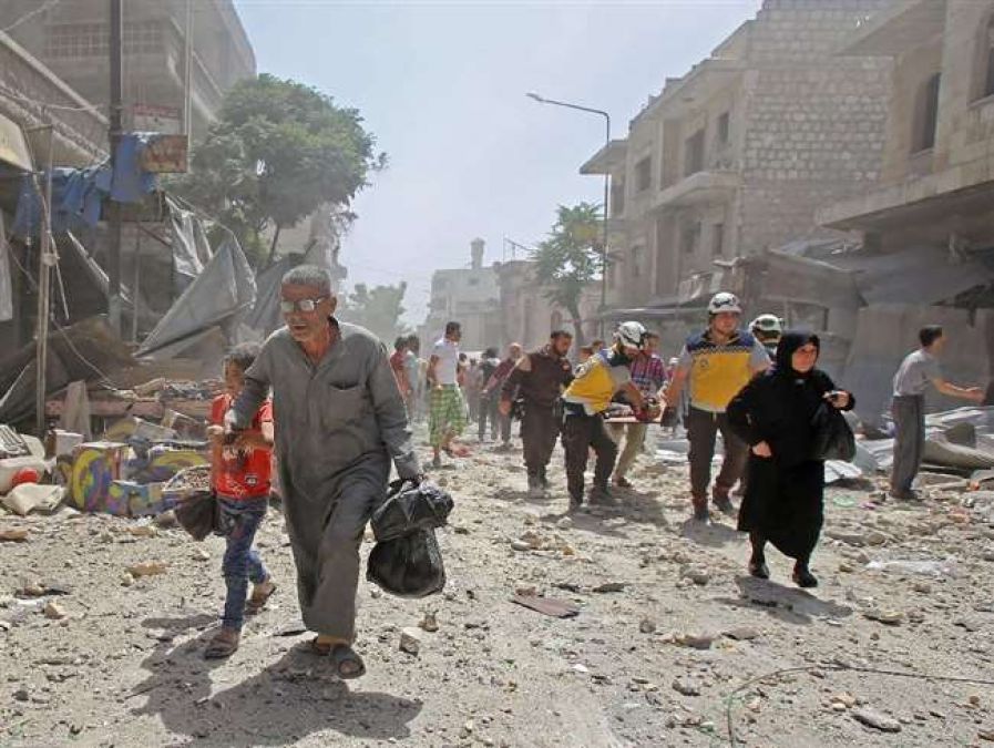Russia targets Western Syria, four family members die in air strike