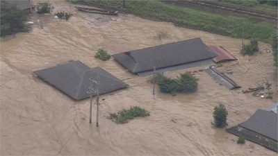 Floods and landslides caused havoc in Japan, many people killed