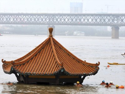 Flood like situations in Wuhan, China