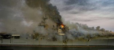 Fire breaks out on America's Assault Ship, Know complete matter