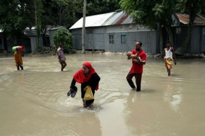 Destructive flood in Bangladesh amid Corona epidemic
