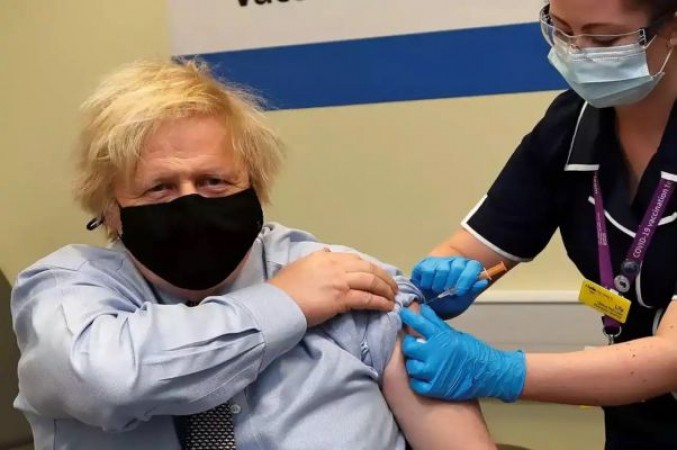 British PM Boris Johnson takes first dose of AstraZeneca
