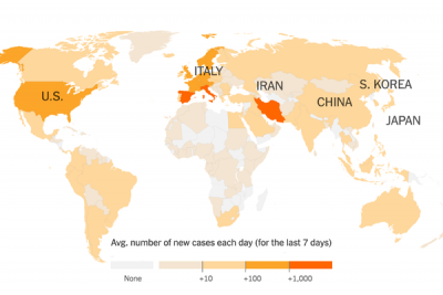 दुनियाभर में कोरोना से 21 हज़ार लोगों की मौत, यहाँ देखें हर देश का हाल