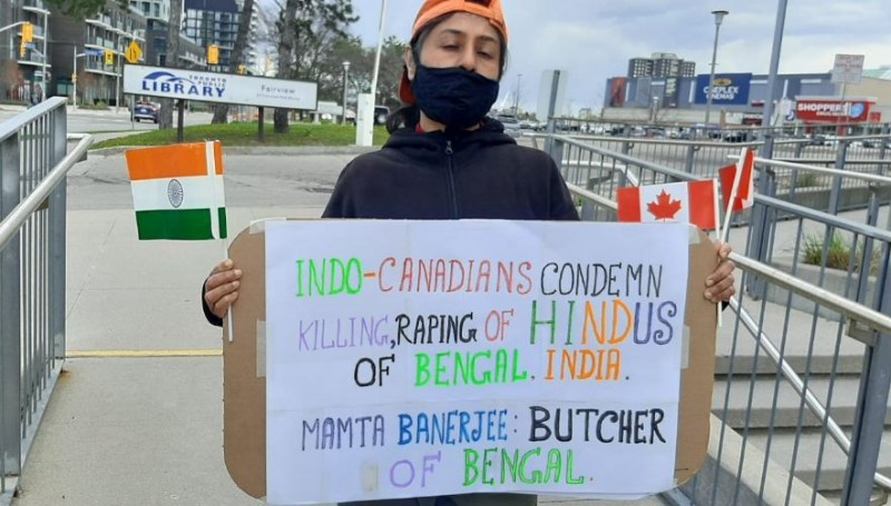ममता बनर्जी कसाई ! बंगाल में हिंसा के खिलाफ UK, कनाडा, अमेरिका सहित कई देशों में प्रदर्शन