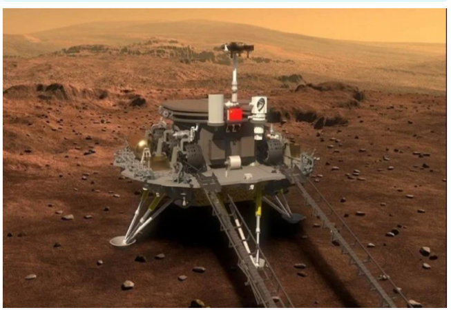 China's first rover landed on Mars, named it Jurong