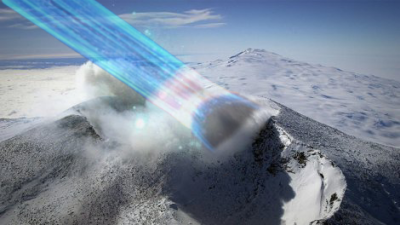 Antarctica: What is the secret of high-energy particle fountains?