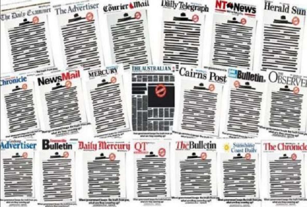 Frontpage of all newspapers in Australia has been printed black, know what's the reason