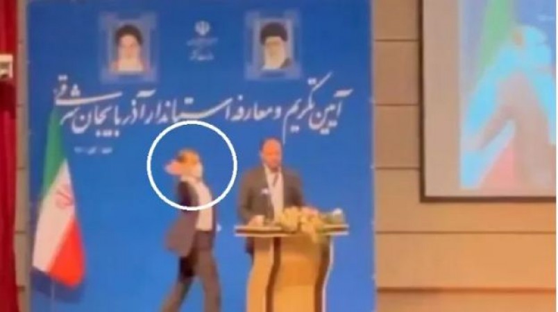 Video: Wife vaccinated by male doctor, angry husband slaps governor on stage