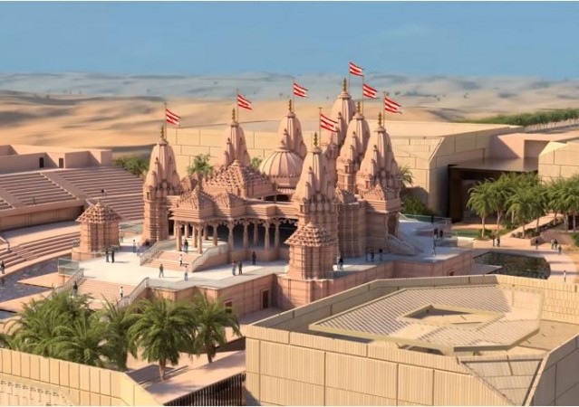 Video: First Hindu temple to be built on Arab soil, 3,000 artisans working day and night
