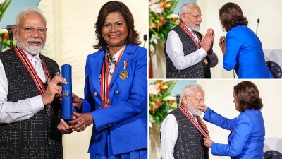 प्रधानमंत्री मोदी को त्रिनिदाद एंड टोबैगो की राष्ट्रपति ने किया सम्मानित, अबतक 25 देश दे चुके हैं सम्मान