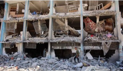 गाज़ा के स्कूल पर इजराइल का हवाई हमला, 27 लोगों की मौत