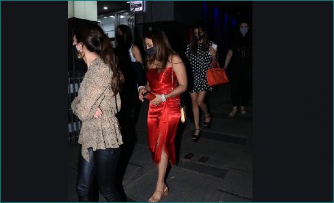 Varun Dhawan's wife looks amazing in red Thai-slit dress