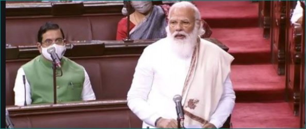 In Rajya Sabha, PM Modi says 'Fufi also gets angry in marriage'