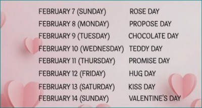 Valentine's Week: Know the complete list of special events